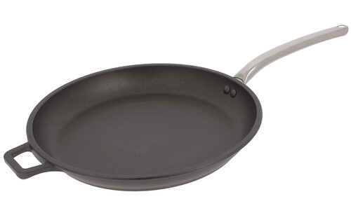 Poêle Ronde Choc Extrême. Q.Tube Inox 36 cm